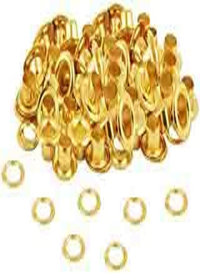 Nimida™ Metal Eyelets/Grommets/Rivets with Washers for Leather Craft Scrapbooking DIY Crafts Bags Tarpaulin - Golden Colour | Outer Dia 13mm (1/2 inch) Inner Dia 8 mm | Pack of 50 - Image 2